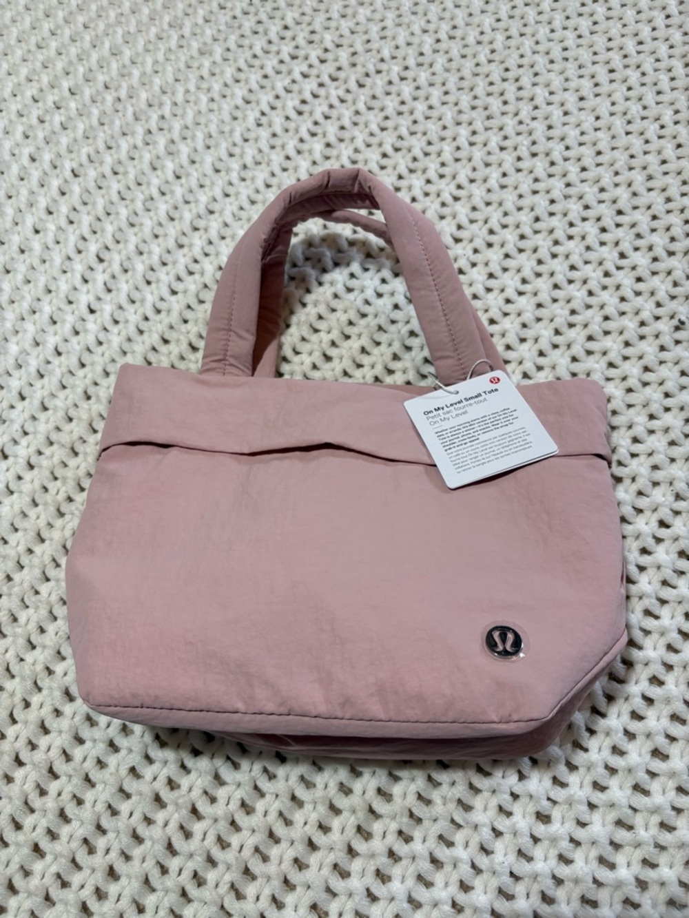 NWT pink haze on my level small tote